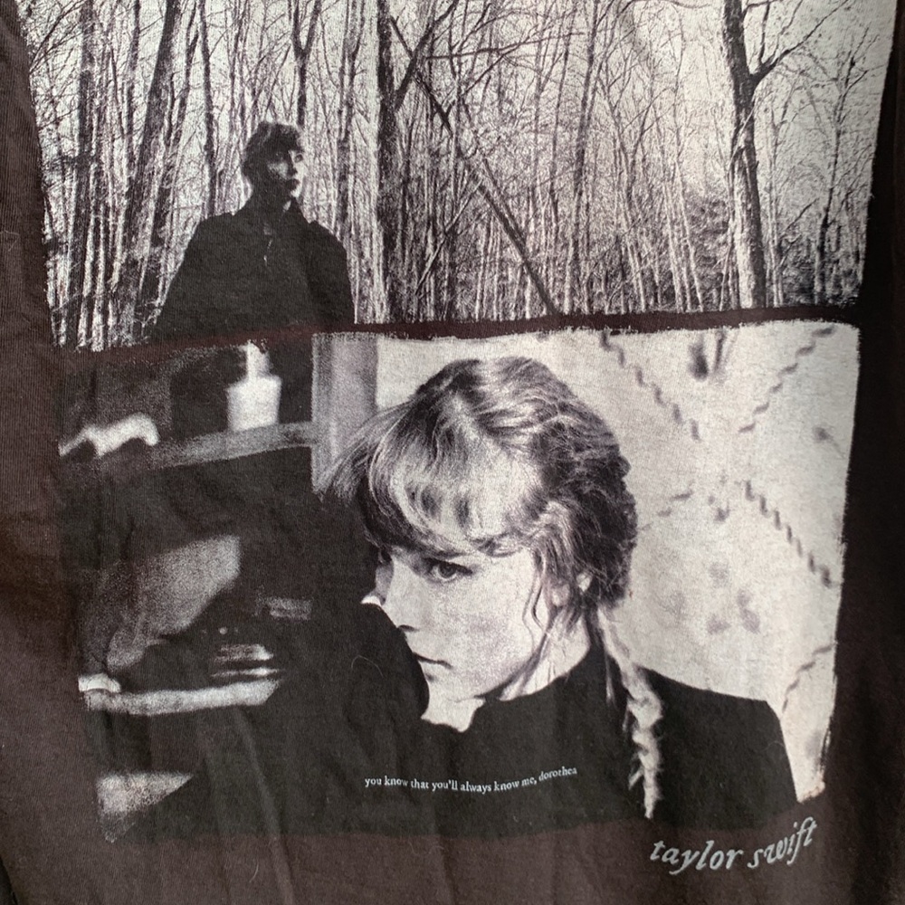 RARE Taylor Swift “you’ll always know me” Dorothea Evermore Long Sleeve shirt S - Picture 2 of 6